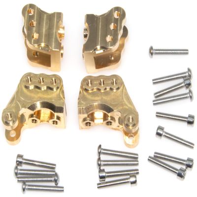 Upgrade for Axial 1/10 RBX10 Ryft 4WD Scale Rock Bouncer Front and Rear Brass Tie Rod Fixed Code Counterweight AXI03005 Crawler Car Part Modification Kits 4Pcs