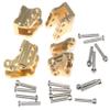 Upgrade for Axial 1/10 RBX10 Ryft 4WD Scale Rock Bouncer Front and Rear Brass Tie Rod Fixed Code Counterweight AXI03005 Crawler Car Part Modification Kits 4Pcs view 2