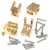 Upgrade for Axial 1/10 RBX10 Ryft 4WD Scale Rock Bouncer Front and Rear Brass Tie Rod Fixed Code Counterweight AXI03005 Crawler Car Part Modification Kits 4Pcs view 3
