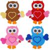 4E's Novelty Valetines Day Owl Magnet Craft for Kids - 12 Pack Valetines Day Activity Arts & Craft Kit for Kids Classroom view 1