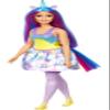 Barbie Dreamtopia Unicorn Fashion Doll with Blue & Purple Hair Wearing Removable Skirt & Accessories Including Themed Headband & Tail view 4