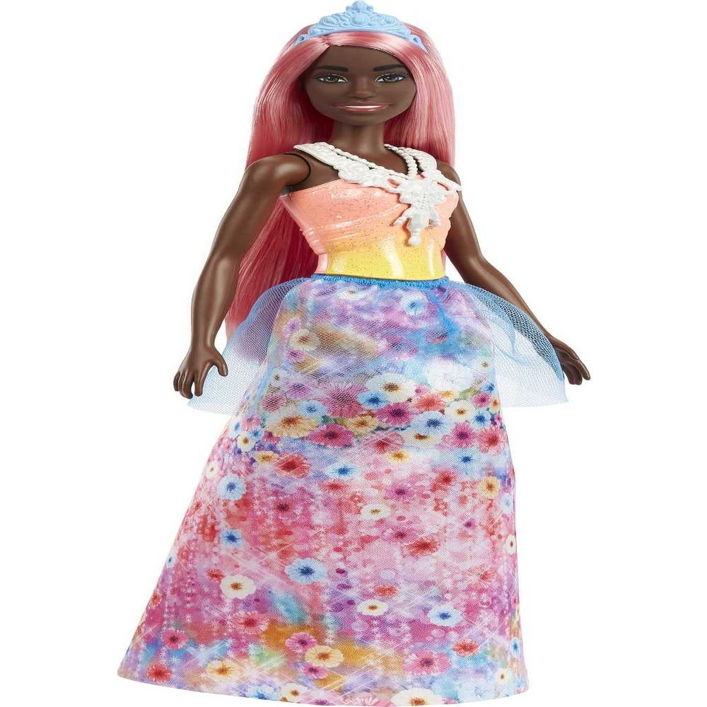Barbie Dreamtopia Royal Fashion Doll with Light-Pink Hair & Sparkly Bodice Wearing Removable Skirt, Shoes & Headband Accessory
