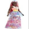 Barbie Dreamtopia Royal Fashion Doll with Light-Pink Hair & Sparkly Bodice Wearing Removable Skirt, Shoes & Headband Accessory view 1