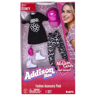 Addison Rae Fashion Accessory Packs - Comfy, Perfect complement to The Fashion or Singing Doll, Clothing and Accessories only