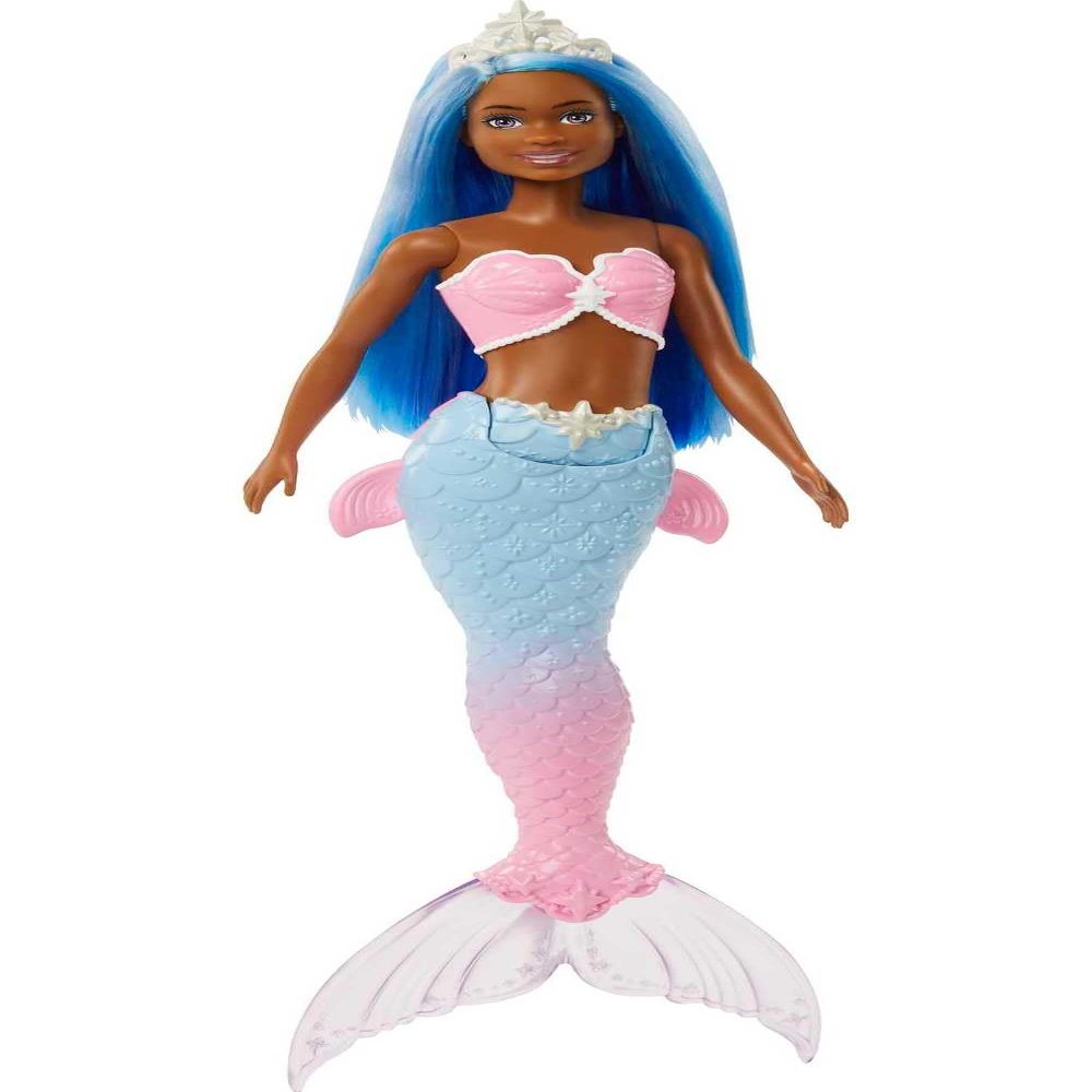 Barbie Dreamtopia Mermaid Doll with Blue Hair, Pink & Blue Ombre Tail & Headband Accessory