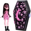 Monster High Draculaura Doll & Accessories, Gore-ganizer Beauty Kit with Bat Clips, Comb & Mirror, Customizable with Stamp Pen & Stickers view 1
