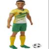 Barbie Careers Ken Fashion Doll & Accessory, Soccer Player with Short Cropped Hair, #21 Uniform, Tall Socks, Cleats & Ball view 2