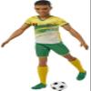 Barbie Careers Ken Fashion Doll & Accessory, Soccer Player with Short Cropped Hair, #21 Uniform, Tall Socks, Cleats & Ball view 3