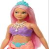 Barbie Dreamtopia Mermaid Doll with Curvy Body, Pink Hair, Ombre Tail & Headband Accessory view 3