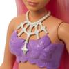 Barbie Dreamtopia Mermaid Doll with Curvy Body, Pink Hair, Ombre Tail & Headband Accessory view 4