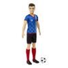 Barbie Careers Ken Fashion Doll & Accessory, Soccer Player with Cropped Hair, #10 Uniform, Tall Socks, Cleats & Ball view 3
