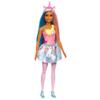 Barbie Dreamtopia Unicorn Fashion Doll with Blue & Purple Hair Wesring Removable Skirt & Accessories Including Pink Unicorn Headband & Tail view 1