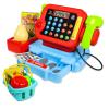 Kidplokio Red Touch Pad Cash Register for Kids with Play Food Microphone, Boys Ages 3+ view 1
