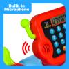 Kidplokio Red Touch Pad Cash Register for Kids with Play Food Microphone, Boys Ages 3+ view 4