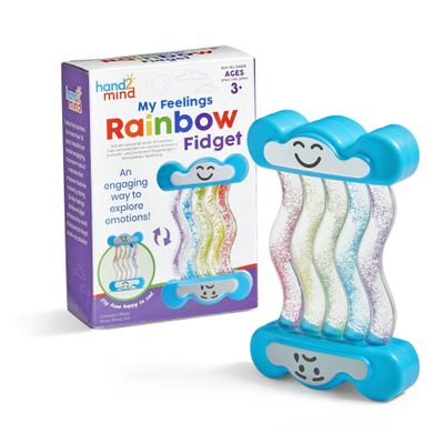 hand2mind My Feelings Rainbow Fidget, Toddler Sensory Toys, Quiet Fidgets, Calm Down Corner Supplies, Social Emotional Learning, Calming Toys, Preschool Classroom Must Haves, Mindfulness for Kids