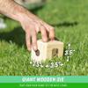 GoSports Left Right Middle Giant Dice Game - 3.5" for Indoor/Outdoor Play - Foam or Wood Dice view 3