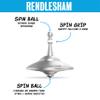 Plexity Labs UFO Tops Rendlesham - Metal Spinning Fidget Top - Inspired by The Documented 1980 UFO Sighting in Rendlesham, England (Cosmic Silver.) view 2