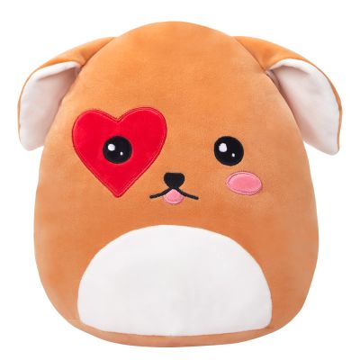 CozyWorld Valentines Puppy Dog Plush Stuffed Animals Squishy Original Heart Love You Dog Pillow Soft Cuddly Valentine Gifts for Girls Boyfriend Girlfriend Mom Lover, 11.5 Inch