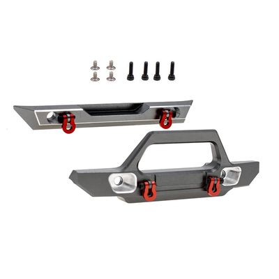 CODA RACING Aluminum Front&Rear Bumper for AXIAL SCX24 Jeep Wrangler AXI00002 1/24 RC Crawler Car
