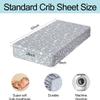 Bimocosy Crib Sheets 4 Pack, Baby Crib Sheets Fitted for Boys and Girls Breathable & Snug Fit, Soft Toddler Bed Sheets for Standard Crib Mattress Nursery Daycare Essentials, Starry Safari view 2