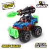 5 Surprise Monster Trucks Glow Riders Series 2 by ZURU (2 Pack) Glow in The Dark, Miniature Mystery Collectible Capsules, Mini Toy Truck, Battle Toys for Boys, Kids, Teens view 4