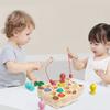 Fishing Game for Kids 3-5,Wooden Montessori Preschool Education Learning Hand-Eye Cognition & Fine Motor Skill Color Sorting Magnetic Fishing Toys Easter Basket Stuffers Gifts for Boys Girls view 4