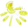 YOUYA DENTAL Dental Early Education Brushing Toys, 9Pcs/Set Children Role Play Toy Crocodile Cartoon Tooth Brushing Model Preschool Education Toy Dentist Game for Kids Classroom Yellow view 1