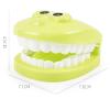 YOUYA DENTAL Dental Early Education Brushing Toys, 9Pcs/Set Children Role Play Toy Crocodile Cartoon Tooth Brushing Model Preschool Education Toy Dentist Game for Kids Classroom Yellow view 3