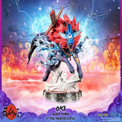 Dark Horse Comics Okami Oki (Wolf Form) 9 Inch PVC Statue | Standard Edition