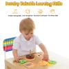 Aizweb Montessori Toys for 3 Year Old - Wooden Burger Stacking Toys for Toddlers and Kids Preschool, Educational Toys, Fine Motor Skill Toy, Blocks for Toddlers, Learning Toys view 3