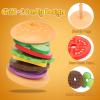 Aizweb Montessori Toys for 3 Year Old - Wooden Burger Stacking Toys for Toddlers and Kids Preschool, Educational Toys, Fine Motor Skill Toy, Blocks for Toddlers, Learning Toys view 4