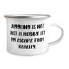 Juggling is not Just a Hobby. It's My Escape From Reality. 12oz Camper Mug, Juggling Present From, Gag For Friends view 2