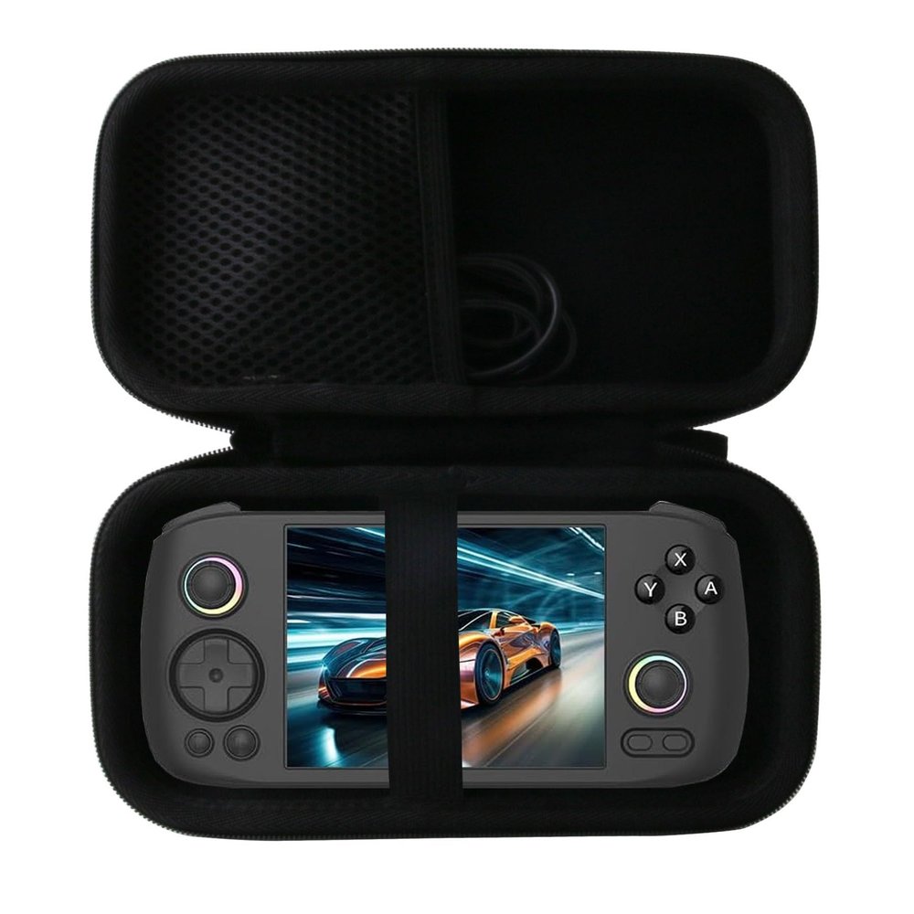 WERJIA Hard Carrying Case Compatible with RG406H Retro Handheld Game Console/LKTINA Handheld Game Console 4.3 inch/5.1 inch