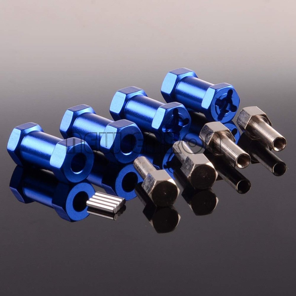 Replacement Part For 4PCS RC Car 12MM HEX Drive Climbing Simulation 20MM Coupler For CC01 AX10 SCX10 HEX25 - (Color: Dark Blue)