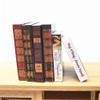 EatingBiting 6Pcs Set mini House Miniature Furniture Bookshelf Story Books Landscape Decoration Accessories Miniature Scene Model Novel Books for Bedroom Book Room Play view 4
