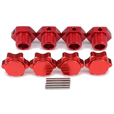 Replacement Part For M17 17mm Wheel Hex Hubs Adapter Nut Pin Cover For 1/8 RC Car Redcat - (Color: Red)