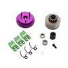 Replacement Part For Clutch Bell Purple Color Flywheel With Bearing Set 14T Gear 3pin Flywheel For 1/8 RC Engine Car - (Color: Green) view 1