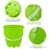Chivao 6 Pack 7 Inch Beach Sand Buckets and Shovels Sets Castle Model Sand Buckets and Shovels Set Beach Pails Toys Use for Mould at The Sandbox Summer Pool Party Favors view 3