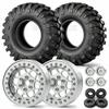 Replacement Part For 2/4x 2.2" Beadlock Alloy Wheel Rims & Rubber Tire For 1/10 RC SCX10 AX10 90048 90018 - (Color: Wheel Tyre- 4PCS) view 2