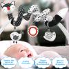 MONSTIME Car Seat Toys Black and White High Contrast Baby Toys for Newborn, Stroller Toys Newborn Toys Infant Toys for 0 3 6 9 12 Months Girls Boys, Baby Toys 0-6 Months for Crib Mobile Best Gift view 2