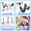 MONSTIME Car Seat Toys Black and White High Contrast Baby Toys for Newborn, Stroller Toys Newborn Toys Infant Toys for 0 3 6 9 12 Months Girls Boys, Baby Toys 0-6 Months for Crib Mobile Best Gift view 4