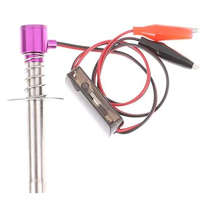 Replacement Part For Electric Cans Glow Plug Starter Igniter For 1:8 1:10 Truck RC Car Metal Assembled Class - Assemblage - (Color: Purple)