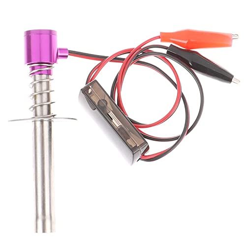 Replacement Part For Electric Cans Glow Plug Starter Igniter For 1:8 1:10 Truck RC Car Metal Assembled Class - Assemblage - (Color: Purple)