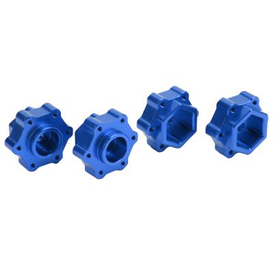 VGEBY RC Aluminum Wheel Hex Adapter, 5mm Widen Wheel Hex Adapter Converter for LMT 4WD Solid Axle 1/8 Truck(Blue) Car Model Accessory Model Car Accessories LMT Hex