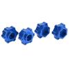VGEBY RC Aluminum Wheel Hex Adapter, 5mm Widen Wheel Hex Adapter Converter for LMT 4WD Solid Axle 1/8 Truck(Blue) Car Model Accessory Model Car Accessories LMT Hex view 1