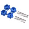 VGEBY RC Aluminum Wheel Hex Adapter, 5mm Widen Wheel Hex Adapter Converter for LMT 4WD Solid Axle 1/8 Truck(Blue) Car Model Accessory Model Car Accessories LMT Hex view 2