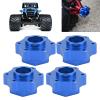 VGEBY RC Aluminum Wheel Hex Adapter, 5mm Widen Wheel Hex Adapter Converter for LMT 4WD Solid Axle 1/8 Truck(Blue) Car Model Accessory Model Car Accessories LMT Hex view 4