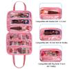 LoDrid Doll Tote Carrying Case Compatible with LOL Surprise Dolls All, Hanging Organizer Storage Bag with 6 Clear Window Pockets, Bag Only, Pink,(Patent Design) view 3