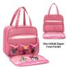 LoDrid Doll Tote Carrying Case Compatible with LOL Surprise Dolls All, Hanging Organizer Storage Bag with 6 Clear Window Pockets, Bag Only, Pink,(Patent Design) view 4