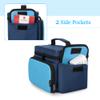 LoDrid Carrying Case Compatible with Tonie Box 2/1, Portable Bag with Shoulder Strap for Audio Player Starter Set, Headphones Charging Station Storage, Navy Blue (Bag Only),(Patent Design) view 4